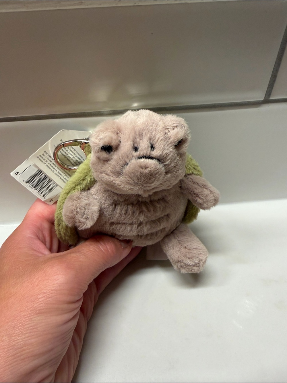 Jellycat turtles keychain